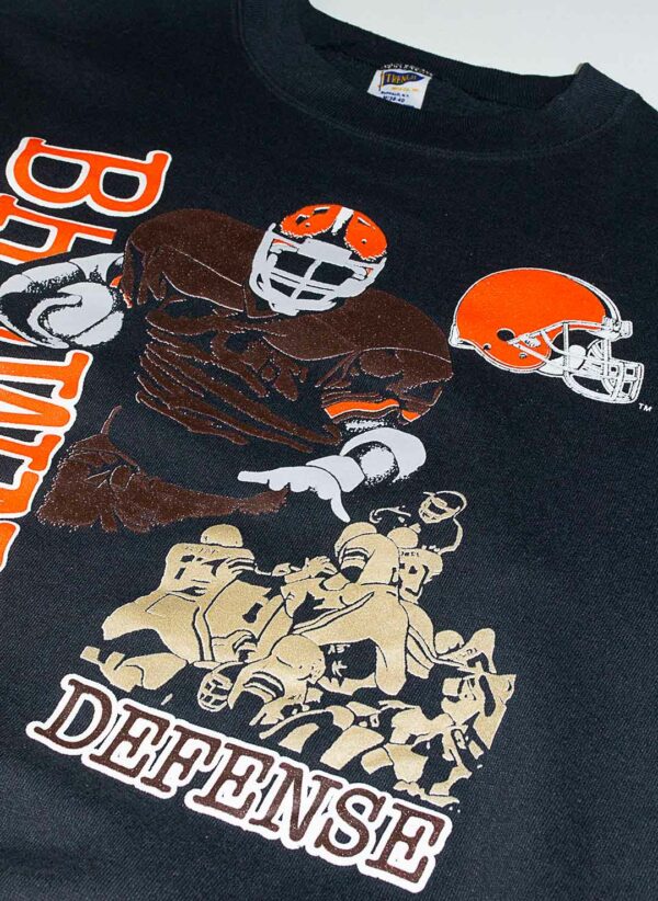 VINTAGE 90s CLEVELAND BROWNS SWEATER – Bild 3