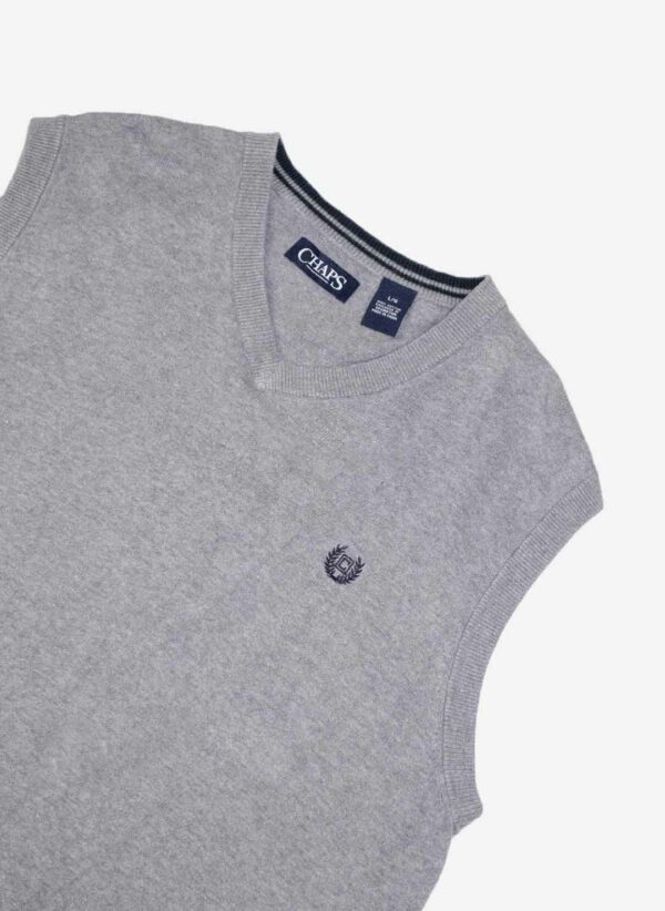 CHAPS KNIT VEST GRAU – Bild 3