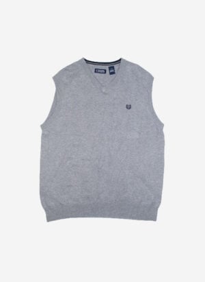 CHAPS KNIT VEST GRAU