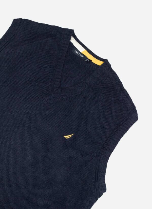 NAUTICA KNIT VEST NAVY – Bild 3
