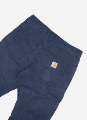 CARHARTT WORKWEAR HOSE BLAU DISTRESSED