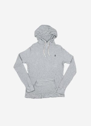 Polo Ralph Lauren slim fit Waffle Hoodie grau
