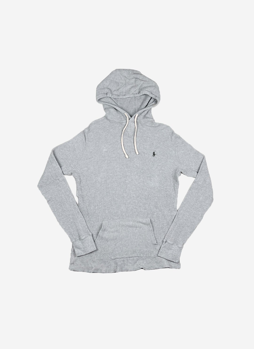 Polo Ralph Lauren slim fit Waffle Hoodie grau