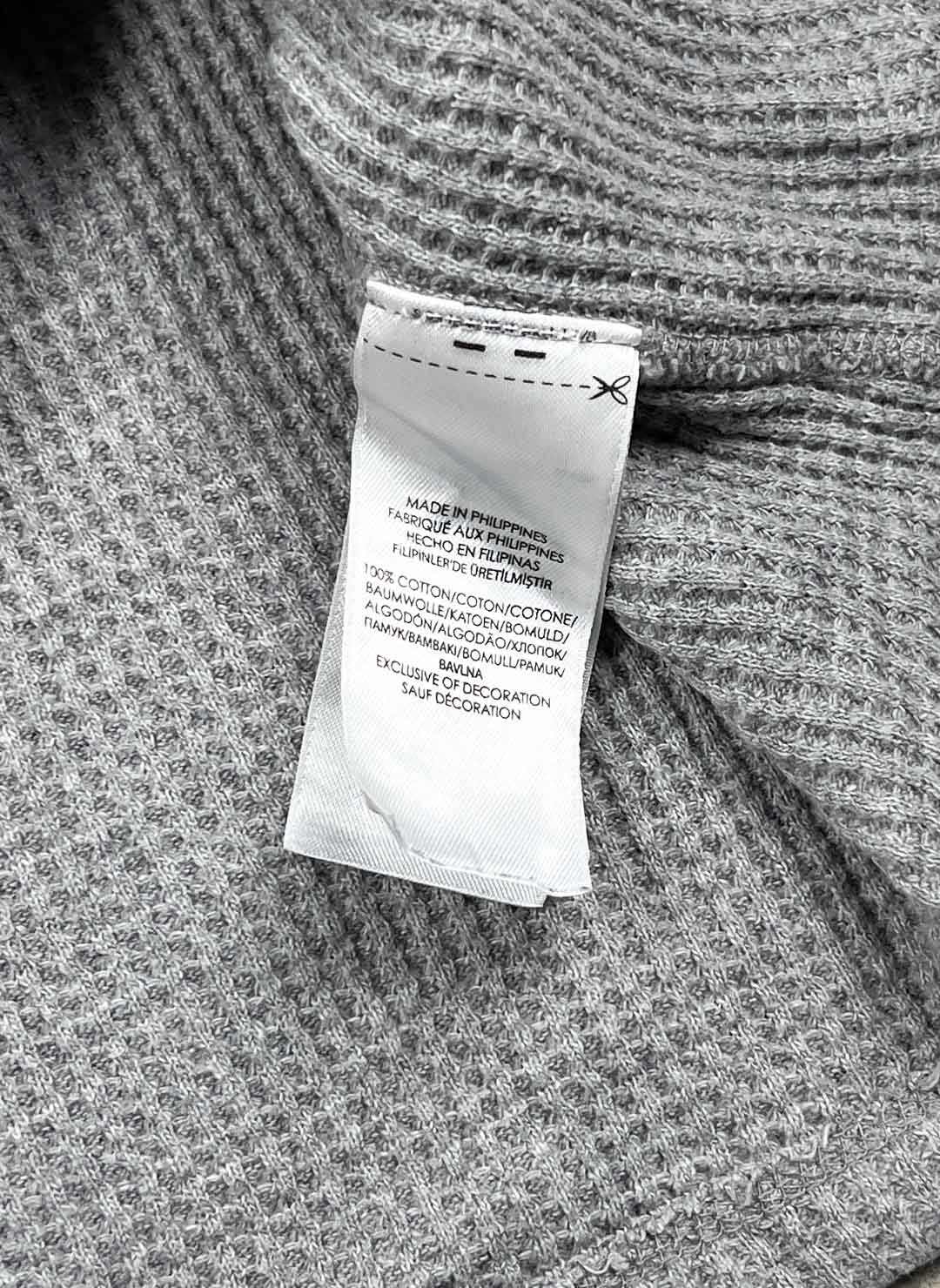 Polo Ralph Lauren slim fit Waffle Hoodie grau – Bild 4