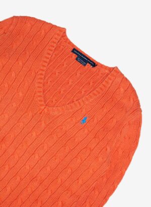 VINTAGE RALPH LAUREN SPORT KNITSWEATER ORANGE