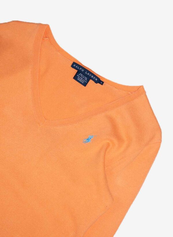 VINTAGE RALPH LAUREN WOMEN'S LONGSLEEVE ORANGE – Bild 3