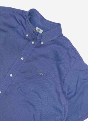 VINTAGE LACOSTE KURZARMHEMD BLAU