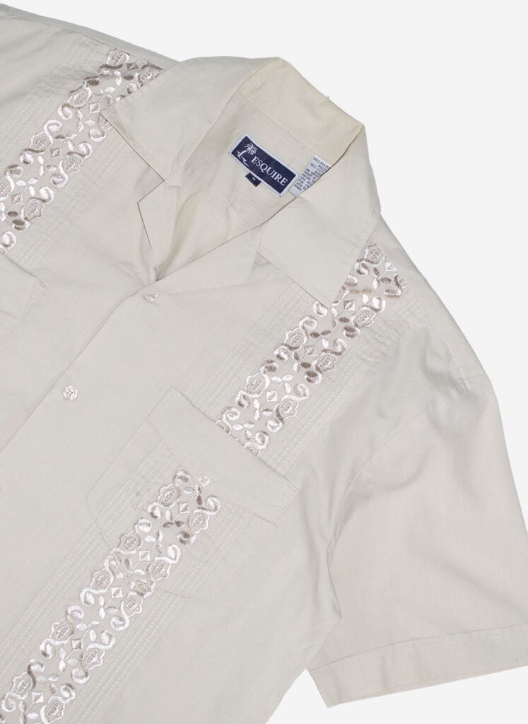 VINTAGE HEMD CUBAN STYLE BEIGE