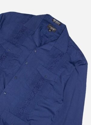 VINTAGE HEMD CUBAN STYLE DUNKELBLAU