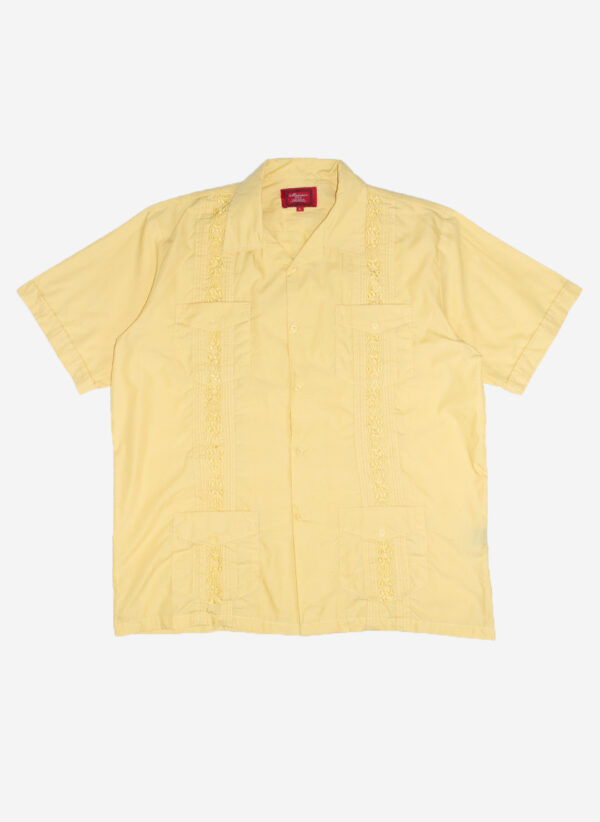 VINTAGE HEMD CUBAN STYLE GELB