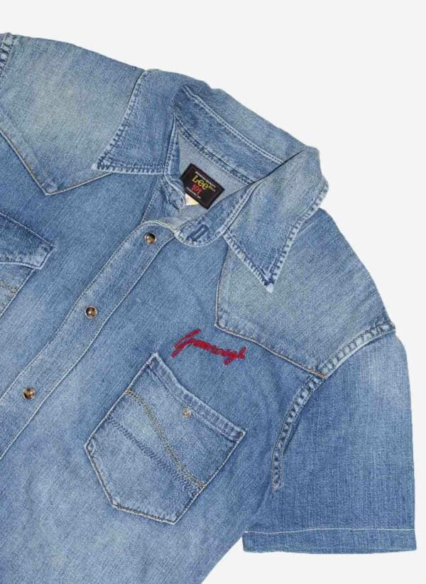 VINTAGE LEE JEANSHEMD CHAINSTITCHED – Bild 3