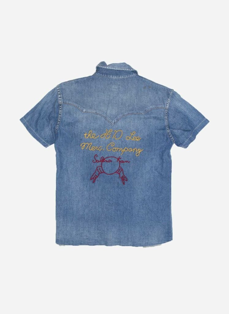 VINTAGE LEE JEANSHEMD CHAINSTITCHED