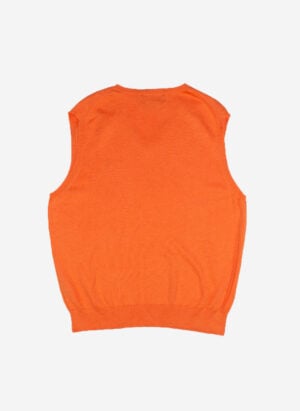 VINTAGE POLO RALPH LAUREN VEST ORANGE