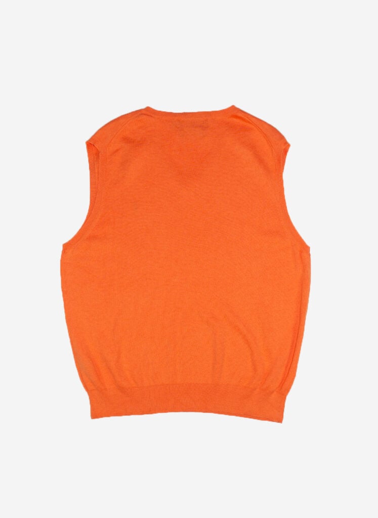 VINTAGE POLO RALPH LAUREN VEST ORANGE