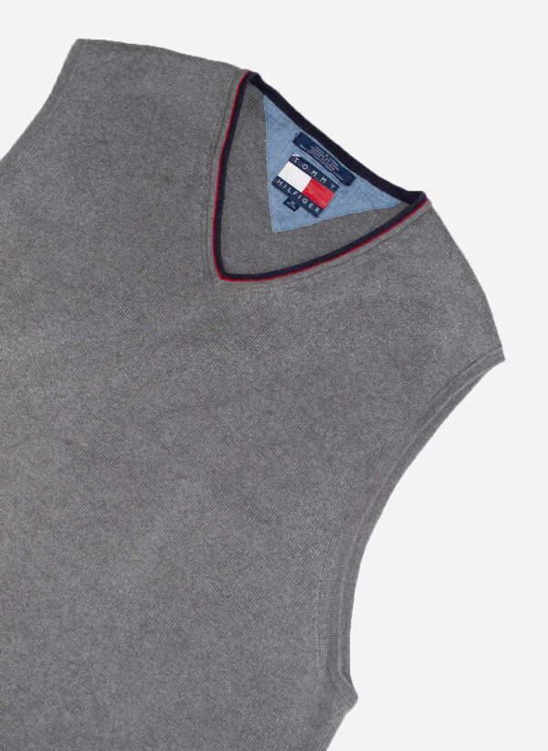 VINTAGE TOMMY HILFIGER VEST GRAU – Bild 3