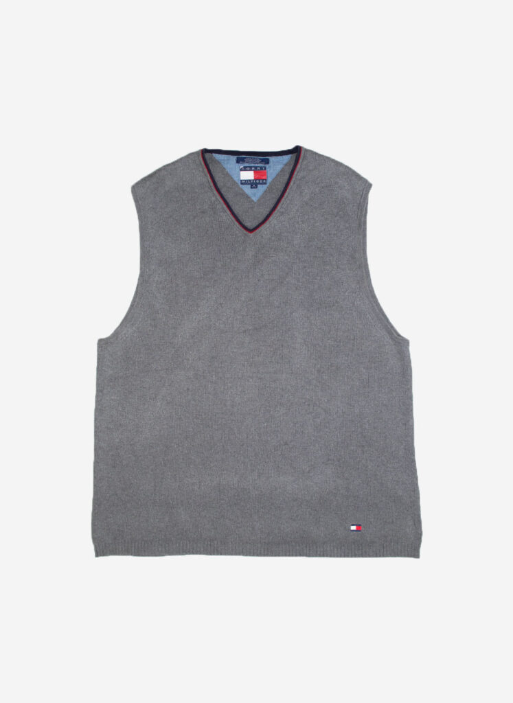 VINTAGE TOMMY HILFIGER VEST GRAU