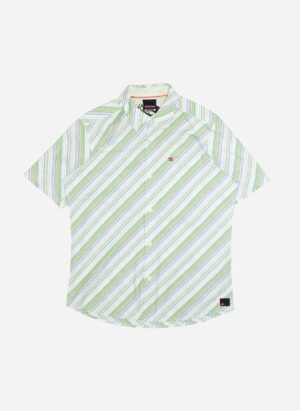 VINTAGE Y2K QUIKSILVER KURZARMHEMD LIME