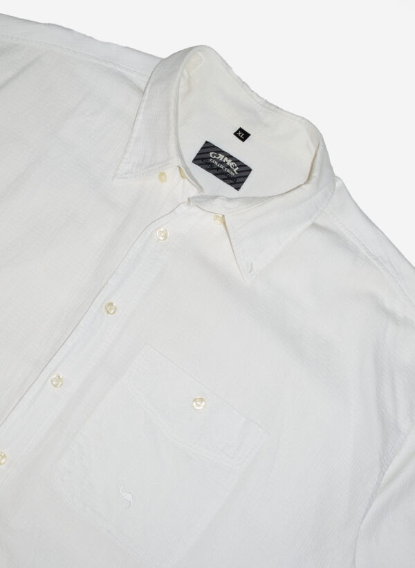 VINTAGE CAMEL KURZARMHEMD WEISS – Bild 3