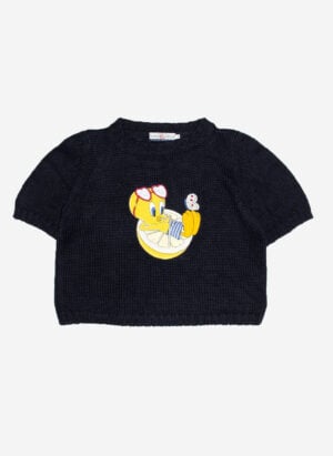 VINTAGE KNIT TOP LOONEY TUNES CROPPED