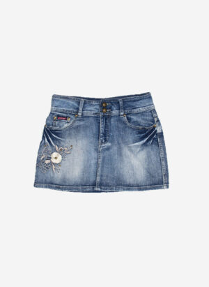 VINTAGE MINI JEANSROCK FLOWERS