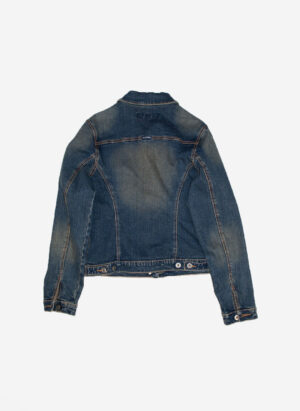 VINTAGE SILVER JEANS JACKE WOMEN’S CROPPED