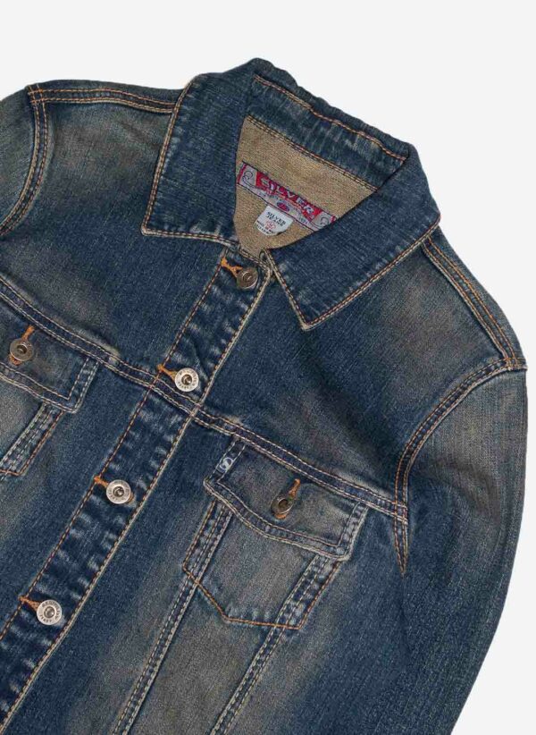 VINTAGE SILVER JEANS JACKE WOMEN'S CROPPED – Bild 3