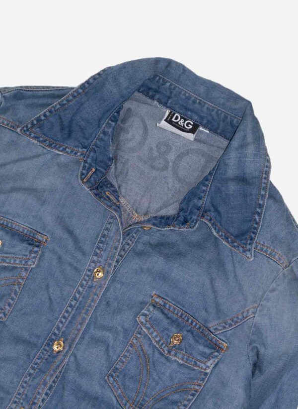 VINTAGE DOLCE & GABBANA JEANSBLUSE – Bild 3