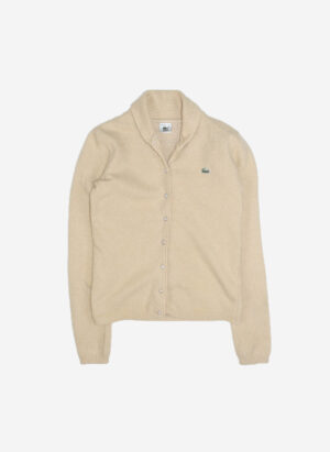 VINTAGE LACOSTE WOMEN’S CARDIGAN CREME