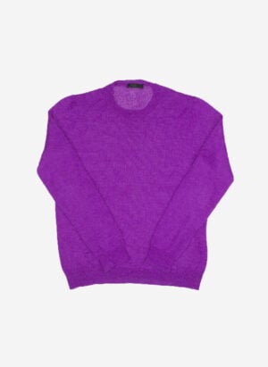 VINTAGE PRADA TRANSPARENT KNITSWEATER VIOLETT