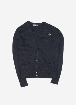 VINTAGE 60s CHEMISE LACOSTE CARDIGAN GRAU