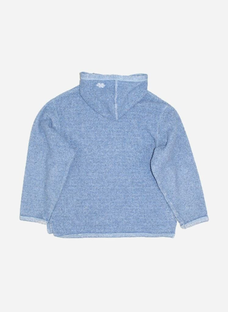 VINTAGE ANIMAL TEDDY HOODIE BABYBLAU