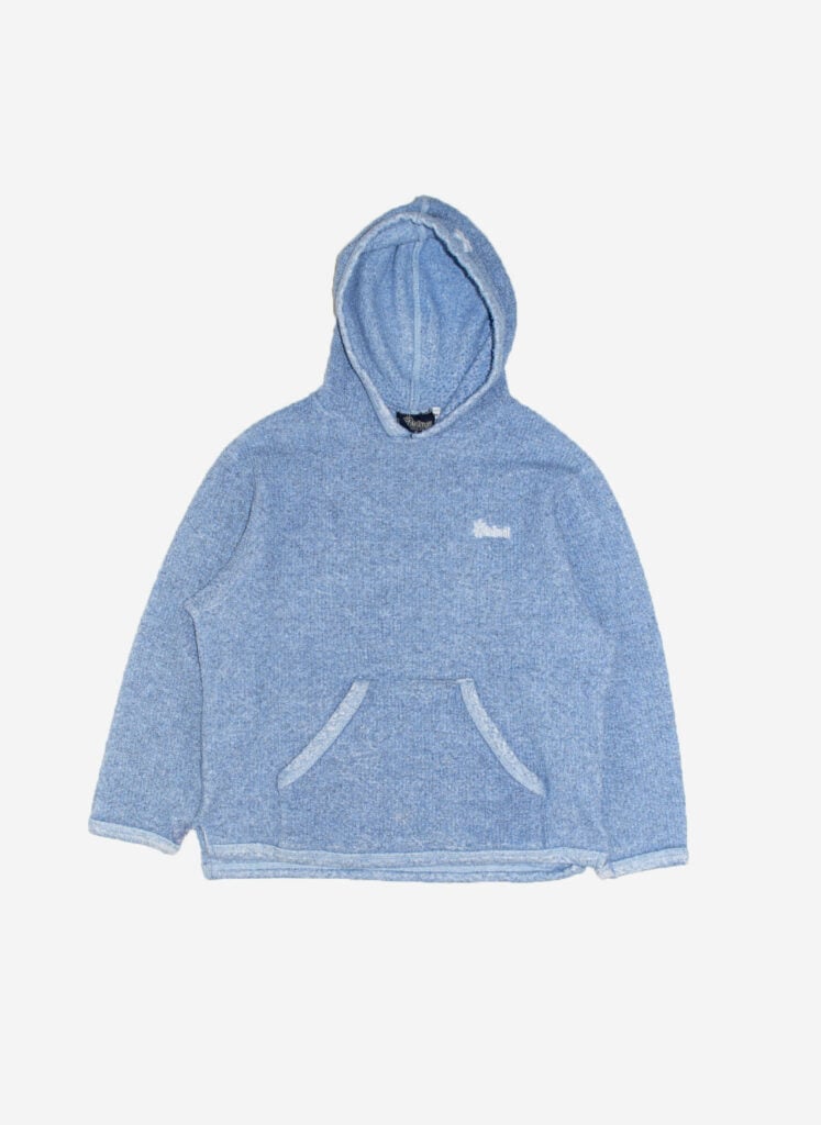 VINTAGE ANIMAL TEDDY HOODIE BABYBLAU