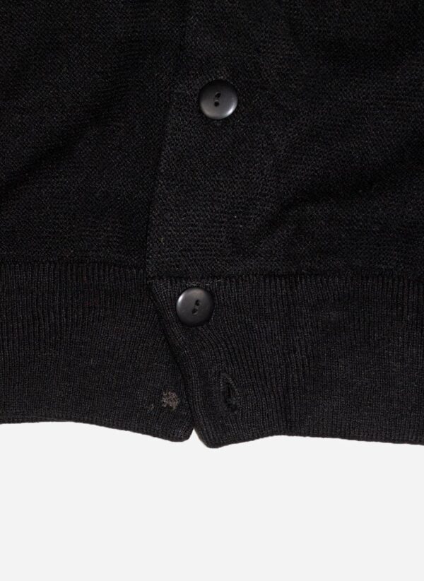 VINTAGE CHEMISE LACOSTE CARDIGAN SCHWARZ – Bild 4