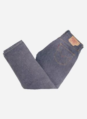 VINTAGE LEVI’S 501 JEANS GRAUBLAU DISTRESSED