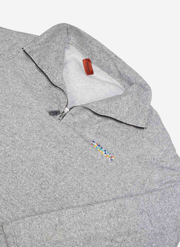Vintage Missoni Half-Zip grau – Bild 3