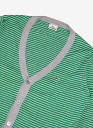 LACOSTE CARDIGAN STRIPED