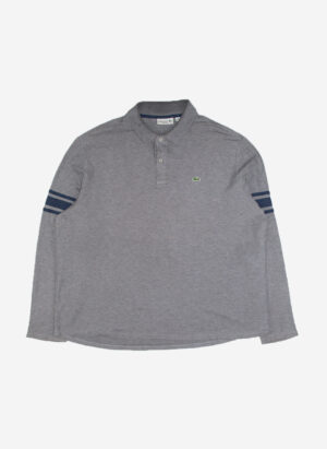 LACOSTE POLO LONGSLEEVE GRAU