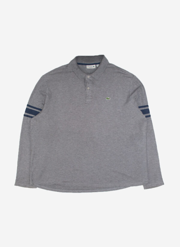 LACOSTE POLO LONGSLEEVE GRAU