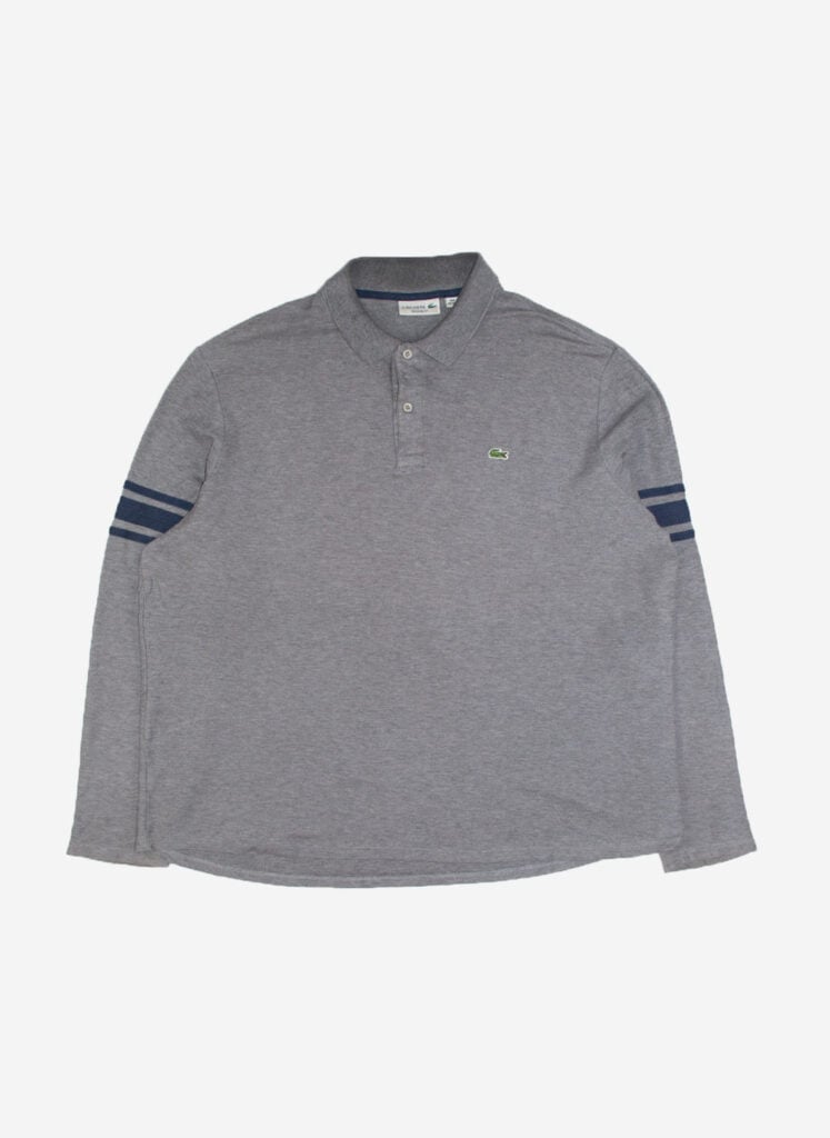 LACOSTE POLO LONGSLEEVE GRAU