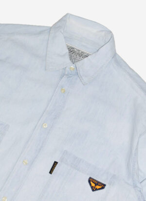 VINTAGE 90s AVIREX HEMD HELLBLAU