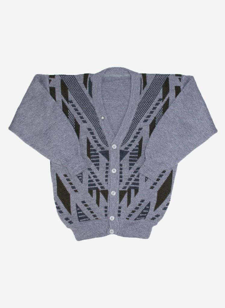 VINTAGE CARDIGAN GRAU