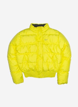 VINTAGE NIKE Y2K WOMEN’S PUFFERJACKE GELB