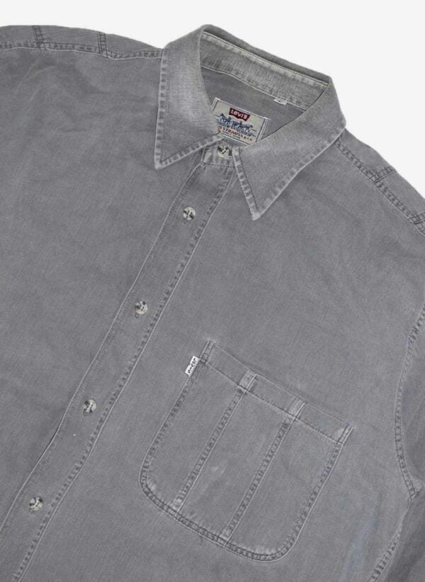 VINTAGE LEVI'S HEMD GRAU – Bild 3