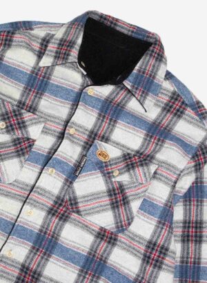 VINTAGE 90s THINK PINK FLANELL JACKE