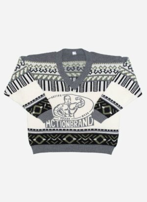VINTAGE V-NECK KNITSWEATER