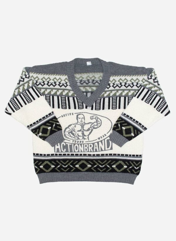 VINTAGE V-NECK KNITSWEATER