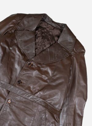 VINTAGE WOMEN’S LEDERMANTEL BRAUN