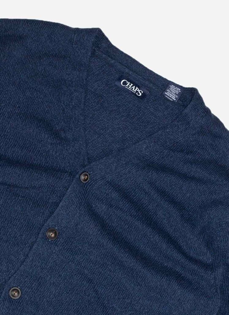 Chaps Knit Cardigan navy