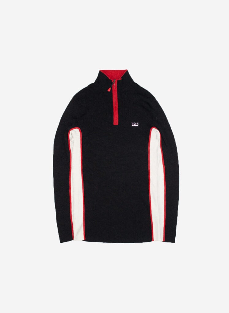 Emporio Armani Woll Half-Zip
