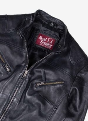 Real Leather women’s Lederjacke schwarz